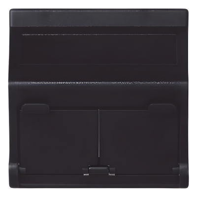 Placa Inclinada Voz y Datos / 2 Puertos Keystone RJ45 / Guardapolvos Integrados / IP20 / 108×52 mm / 4.25×2.05 in