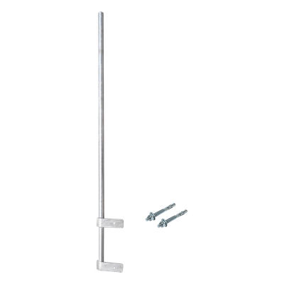 Mástil de Pared / 1.5 m (4.9 ft) / Diámetro 1-1/4′ / Calibre 14 / Acero A-36 Galvanizado / Fijación Soldada