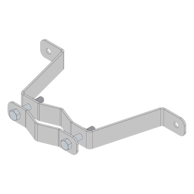Herraje de Pared para Mástil / Acero A-36 / 1″ a 1-3/4″ / 5 kg / 3 m (9.8 ft)