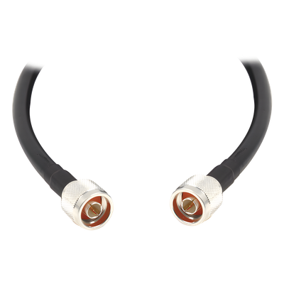 Jumper Coaxial / 3 m (9.84 ft) / Conectores N-Macho / RG-8/U LP400 / 50 Ω
