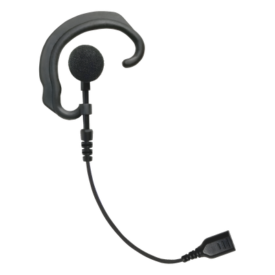 Auricular de Gancho para Oído / Cable de Fibra Trenzada / Conector SNAP / Altavoz Giratorio / Compatible Micrófono Solapa 1 o 2 Hilos