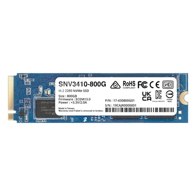 SSD NVMe M.2 / 400 GB / 400000 IOPS Lectura / 70000 IOPS Escritura / 1022 TBW / PCIe 3.0 x4 / Formato 2280/22110