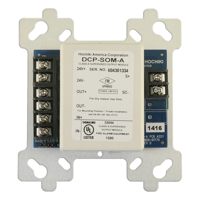 Módulo de Control Direccionable de Salida Supervisada / Clase A y B / Aislador de Cortocircuito Integrado / 2 A a 30 VDC / 16 Patrones Programables