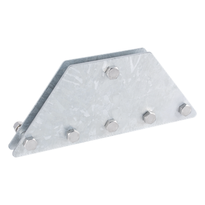 Placas Igualadoras de Retenida / 6 Retenidas / Acero Galvanizado por Inmersión / Kit con Tornillería y Separadores