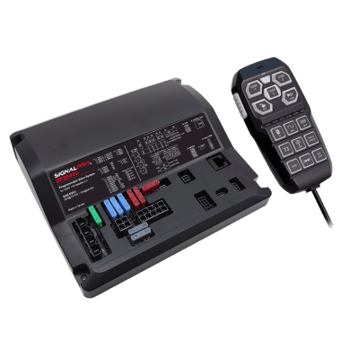 Sirena Vehicular / 200 W / Controlador 15 Botones / 12 Salidas de Relé / Grabación 20 s / Clase D