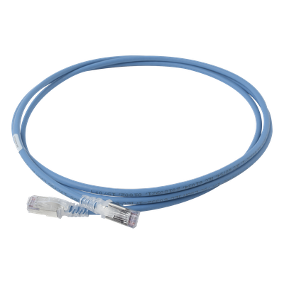 Patch Cord Cat6A Blindado S/FTP / 28 AWG / 2.13 m (7 ft) / Diámetro 5.5 mm / Color Azul