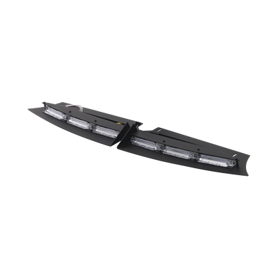 Barra de Luces Interior Tipo Visera / 43 Patrones de Advertencia / LED Monocromo y Bicolor / SAE J595 Clase 1 / Cableado 365 cm (143.7 in) / Compatible Ford Police Interceptor 2020+