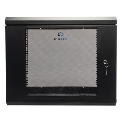 Gabinete de Pared 9U / Cristal Templado / 455 mm Profundidad (1.49 pies) / Acero Reforzado