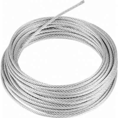 Cable de Retenida de Alta Resistencia / 7 Hilos Trenzados / 3/16 Pulgadas / Carga a Ruptura 1294 kg (2850 lb) / Galvanizado Clase A / 100 m (328 ft)