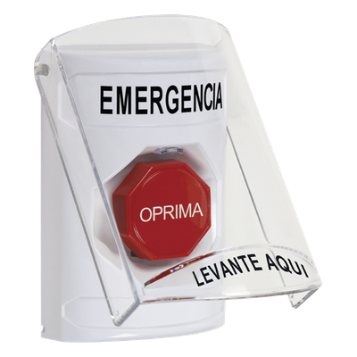 Botón de Emergencia / Reset con Llave / Tapa Policarbonato / 2 Relevadores Forma C / Alarma Seleccionable / LED de Estado / Interior