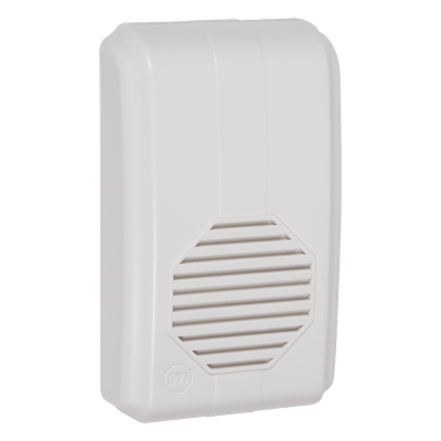 Receptor Inalámbrico para Timbre / Alcance 150 m (492.1 ft) / Frecuencia 433 MHz / Volumen Ajustable 64-88 dB / 10 Tonos Seleccionables / UL/cUL y FCC