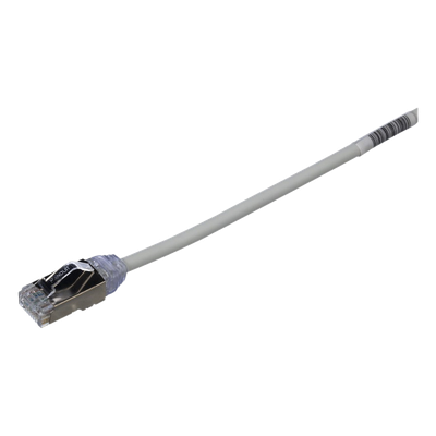 Patch Cord Cat6A / 28 AWG Diámetro Reducido / S/FTP Blindado / CM/LS0H / 3 m (9.84 ft) / Gris