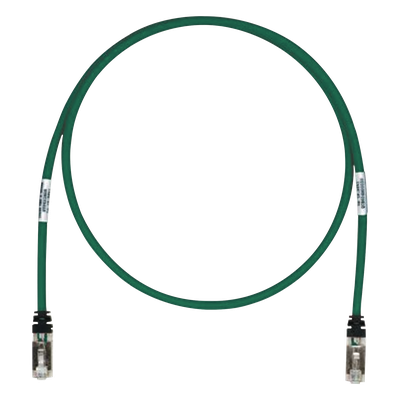 Patch Cord / Cat6A S/FTP Blindado / 26 AWG / 3.05 m (10 pies) / CM/LS0H / Verde