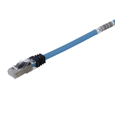 Patch Cord Cat6A / S/FTP Blindado / 26 AWG / 500 MHz / 1 m (3.28 ft) / LS0H / Azul