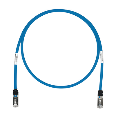 Patch Cord Cat6A / S/FTP Blindado / 26 AWG / 7.62 m (25 ft) / CM/LS0H / Azul