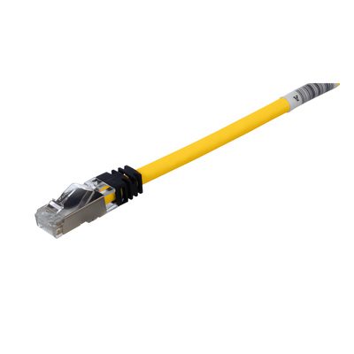 Patch Cord Cat6A / Blindado S/FTP / 26 AWG / 2 m (6.56 ft) / CM/LS0H / Amarillo