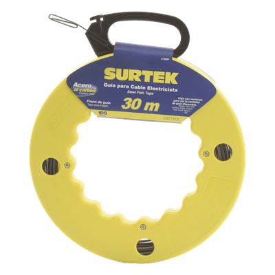 Guía Jala Cable / Acero SAE 1045 / Longitud 30 m (98.4 ft) / 5 Alambres Calibre 12 AWG / Ojo Agrandado / Ventanas de Verificación