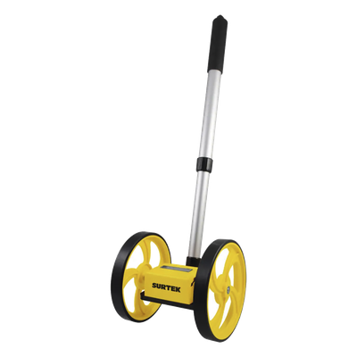 Odómetro Manual / Doble Rueda 6″ / Medición 10,000 m (32,808 ft) / Mango Extensible / Plegado 44 cm (17.3 in)