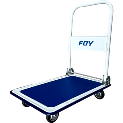 Carro Plataforma Plegable / Capacidad 300 kg / Acero Reforzado / Ruedas TPR 5″ / Mango Retráctil / Superficie Antideslizante