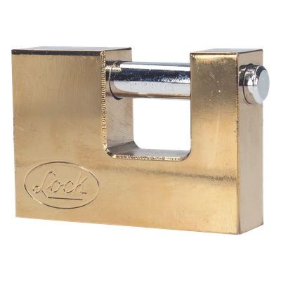 Candado de Acero para Cortina Metálica / Grillete Templado 13 mm / Cuerpo 20 mm / Nivel de Seguridad 6 / Llave Estándar 5 Pernos / Cavidad 35 mm