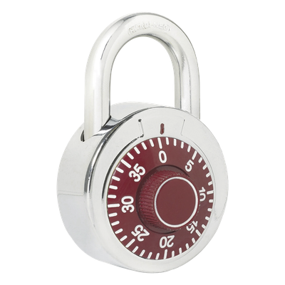 Candado de Combinación / Cuerpo 50 mm / Seguridad Nivel 3 / Gancho 7.5 mm / 3 Discos / Acero Cromado