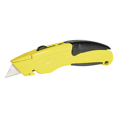 Navaja multiusos curva / Grip antideslizante / 7 pulgadas / Almacena 6 navajas / Corte de fleje integrado