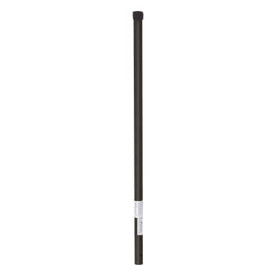 Poste de Esquina para Cerca Electrificada / Acero Galvanizado Cal. 18 / 1″ Diámetro / 0.8 m (2.6 ft) Alto / 3 Aisladores / Pintura Electrostática Negra