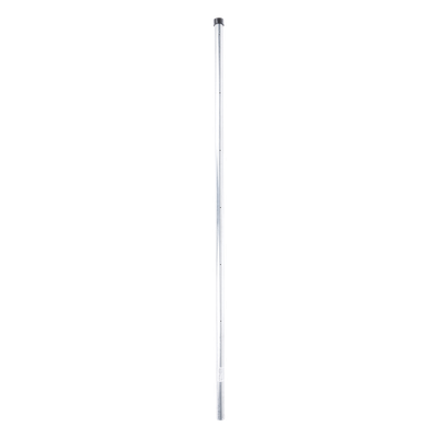 Poste de Esquina para Cerca Electrificada / 6 Aisladores / Tubo Galvanizado Cal. 18 / 1″ Diámetro / 1.4 m (4.6 ft) Altura / Sin Pintar