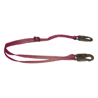 Banda de Posicionamiento para Arnés / Resistencia 2,722 kg / Longitud 1.8 m (5.9 ft) / Diámetro 1/2 pulgada / Ganchos Doble Seguro / ANSI A10.14 y Z359.1