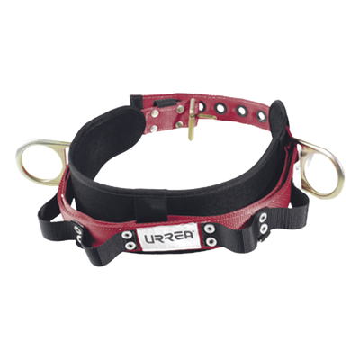 Cinturón de Seguridad para Liniero / Talla 44 / Neopreno Resistente / 4 Compartimentos / 2 Anillos Tipo D / ANSI A10.14 y Z359.1