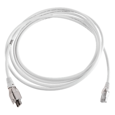 Patch Cord / Cat6A / 1/10G Base-T / 4 Pares / Conector Modular / LS0H / 3 m (9.84 ft) / Marfil