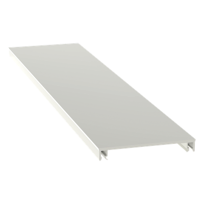 Cubierta para Canaleta / 70.1 x 9.1 x 2400 mm / PVC Rígido / UL94V-0 / Blanco Mate / NEMA T-70