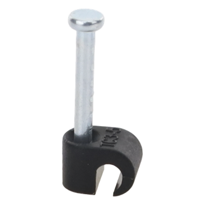 Grapa para Fibra Óptica / Clavo Integrado 19.1 mm / Polipropileno UV / Rango Térmico -10°C a +120°C / 100 Piezas