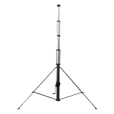 Mástil Telescópico Manual / 12 m (39.4 ft) / Carga 20 kg / Aluminio 6063 / IP65 / 7 Secciones