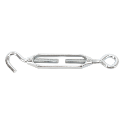 Tensor de Cable / Ojo-Gancho / 1/4 in / Carga 150 kg / Carrera 2-1/8 in / Aleación de Zinc / Galvanizado en Caliente