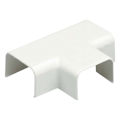Accesorio en T para Canaleta / ABS Resistente a Impactos / UL94V-0 FT4 / 0 a 50°C / Blanco Mate