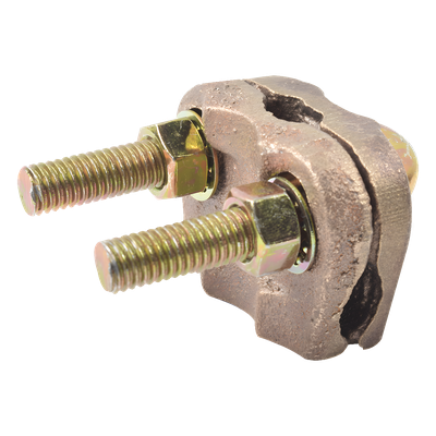Conector de Puesta a Tierra / Varilla 3/4″ (19.05 mm) / Cable 2/0 AWG a 350 Kcmil / Bronce Estañado / Antivandálico