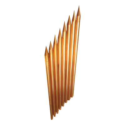 Varilla de Puesta a Tierra / Acero AISI 1018 / Recubrimiento de Cobre Electrolítico / Diámetro 5/8″ / Longitud 1 m (3.3 ft)
