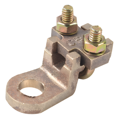Conector Antivandálico de Bornes / 1/2″ / Calibre 4 a 1/0 AWG / Bronce Estañado / Diámetro 5.827 a 8.251 mm