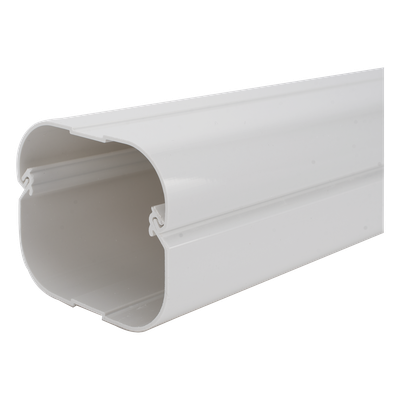 Kit de Canaletas para Aire Acondicionado / 11 Piezas / PVC Rígido / Interior y Exterior / 1 m (3.28 ft) de Longitud / -20°C a 75°C
