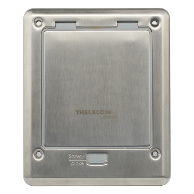 Caja de Piso / IP66 Cerrada / 120 kg Carga / 17.4×14.3×8 cm / Aluminio / TIA/EIA