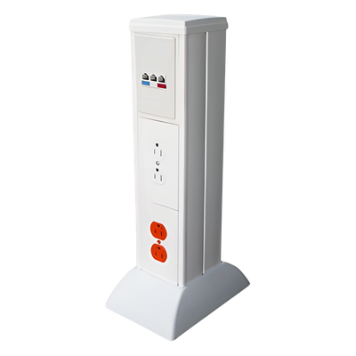 Mini Columna de Gestión de Cables / Sistema Modular / -40°C a +85°C / PVC y ABS de Alto Impacto / 2.89 lb / NOM-001-SEDE-2005
