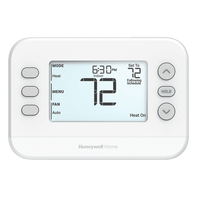 Termostato Programable / 3H/2C Bomba de Calor / 2H/2C Convencional / Calefacción Radiante / Combustible Dual / 20-30 VAC