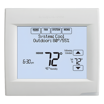 Termostato Inteligente Wi-Fi / Pantalla Táctil / 3H/2C Bomba de Calor / 2H/2C Convencional / Control Remoto / Humidificación y Ventilación