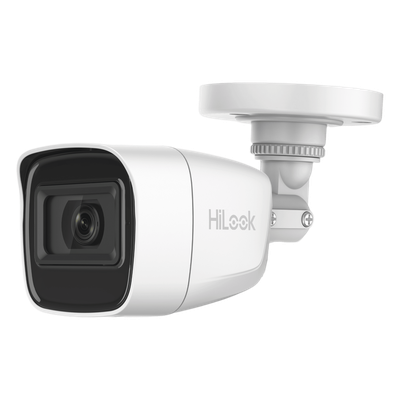 Cámara Bala TURBOHD / 2 Megapixel 1080p / Gran Angular 106.4° / IR EXIR 30 m (98.4 ft) / Audio por Coaxitron / IP66 / 4 Tecnologías