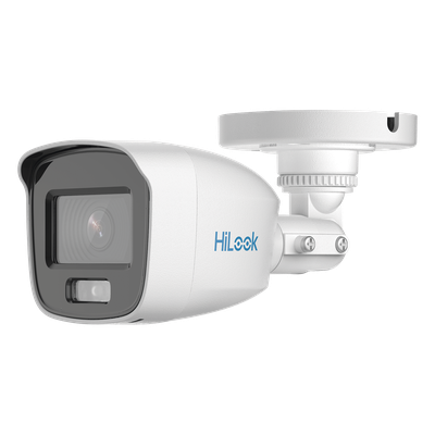 Cámara Bala TURBOHD / 2 MP 1080p / Color 24/7 / Lente 2.8 mm 102° / Luz Blanca 20 m (65.6 ft) / IP66 / Policarbonato