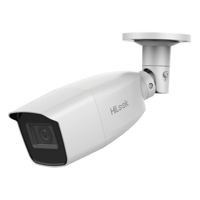 Cámara Bala TURBOHD / 2 Megapixel 1080p / Lente Varifocal 2.8-12 mm / IR EXIR 40 m (131.2 ft) / IP66 / Multiprotocolo TVI-AHD-CVI-CVBS / -40°C a 60°C