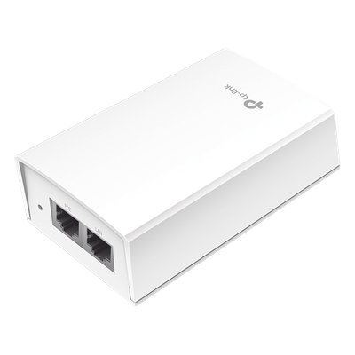Inyector PoE Pasivo / 48V 24W / 2 puertos Gigabit / Montaje en Pared / 100-240 VCA
