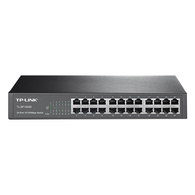 Switch no administrable / 24 puertos 10/100 Mbps / 35.7 Mpps / Escritorio o rack