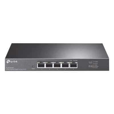 Switch / 5 Puertos / 2.5 Gbps / No Administrable / Escritorio / 25 Gbps Capacidad de Conmutación / Sin Ventilador / Carcasa Metálica
